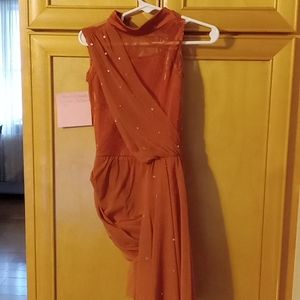 Burnt sienna lyrical costume